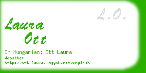 laura ott business card